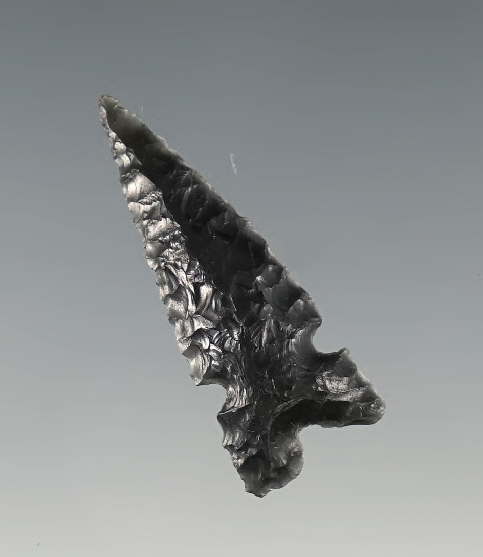 Fine 1 1/4" Desert Sierra found in Southern Oregon. Made from Obsidian.
