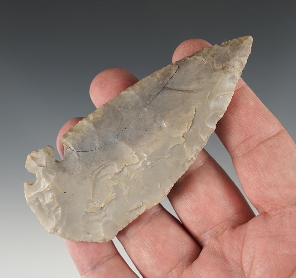 4 1/16" Corner Tang Knife found in Coryell Co., Texas. Restored by Gomer. Rogers COA.