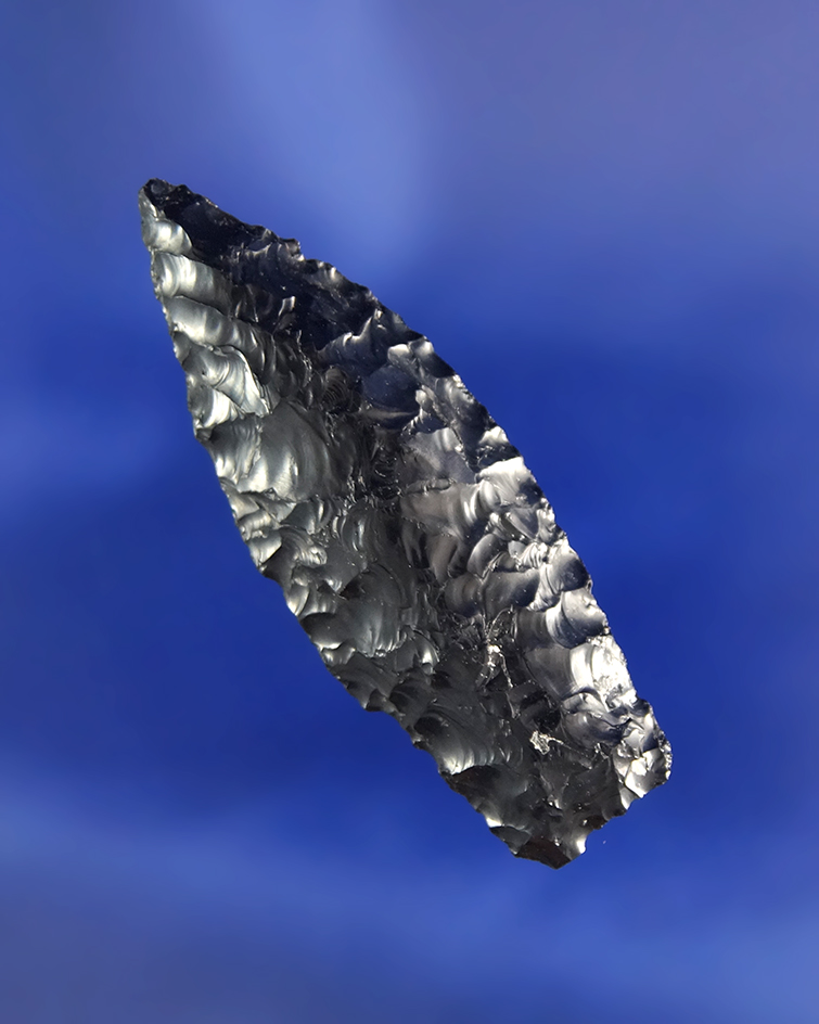1 5/8" Obsidian Dartpoint that is very well flaked found in Oregon.