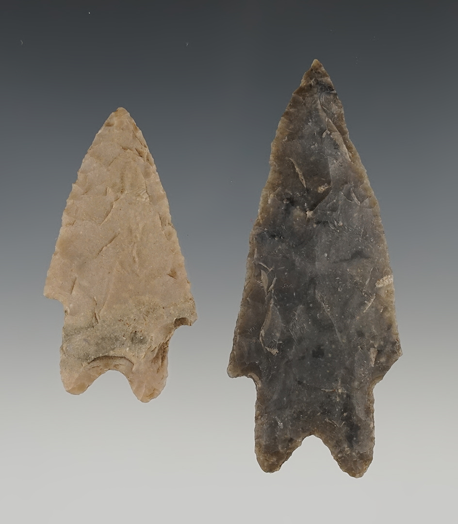 Pair of Pederanles found in Bandera Co., Texas. One has modern retouch to the tip area.