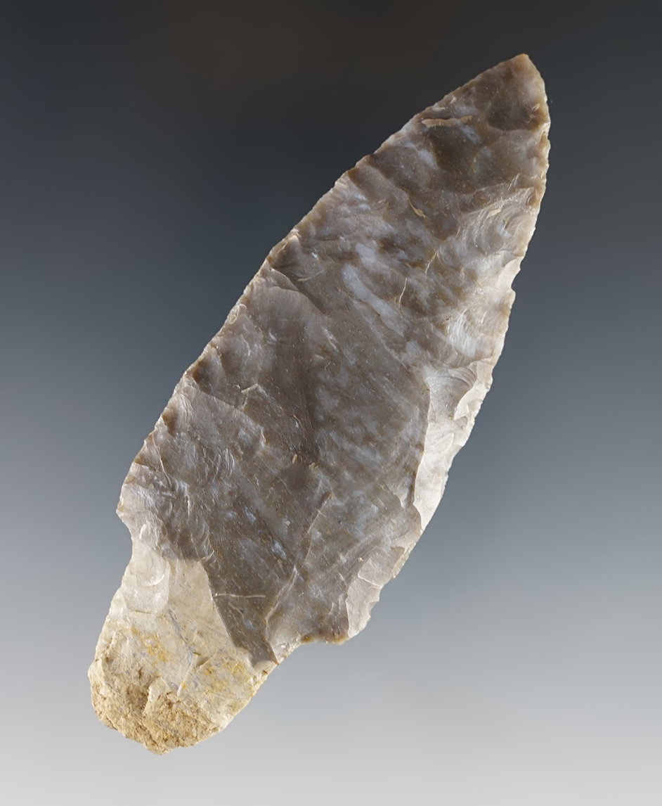 4" Adena found in Williams Co., Ohio. Made from nice 2-tone Coshocton Flint.