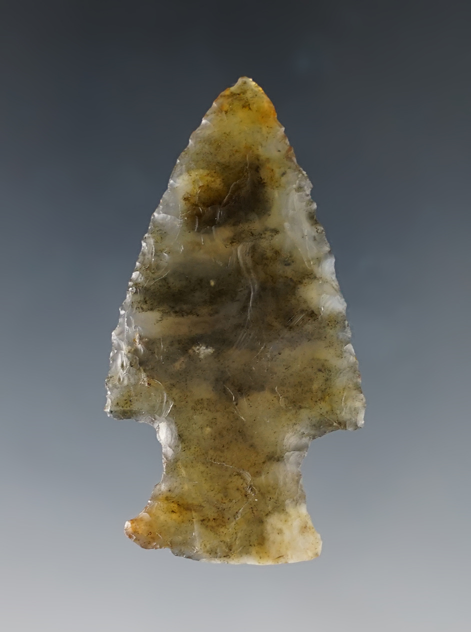 Translucent 2 1/4" Ohio Hopewell. Excellent quality. Ex. Dean Driskill collection, #308.