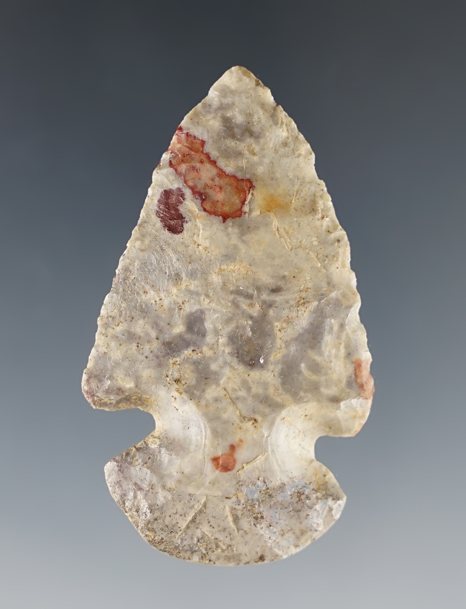 2" Miniature Dovetail made from beautifully colored Coshocton Flint. Licking Co., Ohio.