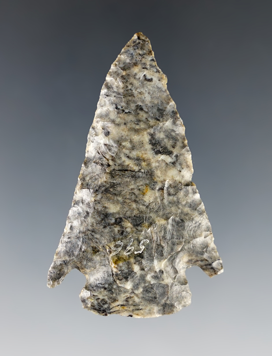 2 7/16" Archaic Beveled Cornernotch - Rhodes Farm in the town of Hog Creek, Hardin Co., Ohio.