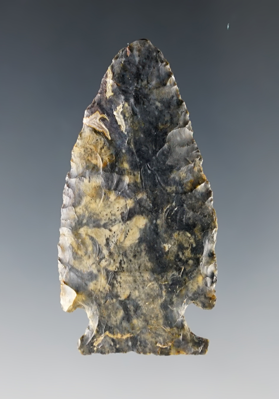 Nicely made 2 3/4" Archaic Cornernotch found in Ohio.