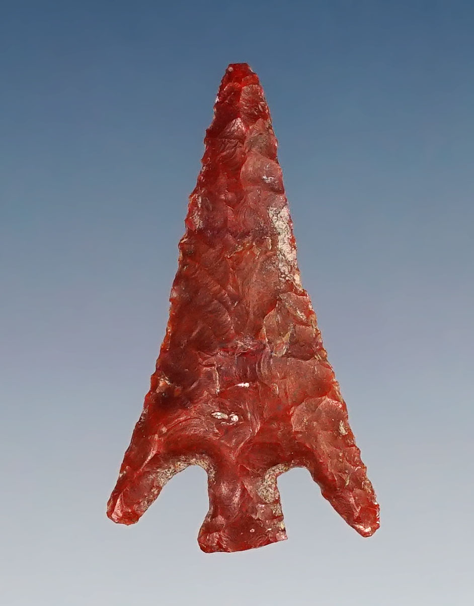 Nicely styled 1 1/8" Columbia Plateau made from red Jasper. Found by Norma Berg 