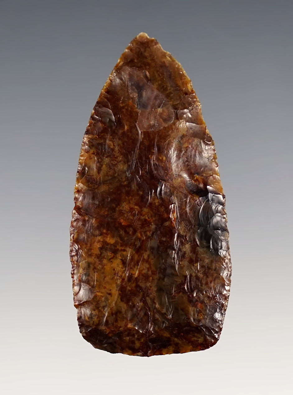 2 1/4" Agate Knife with nice color. Found in the 1950's by Norma Berg.