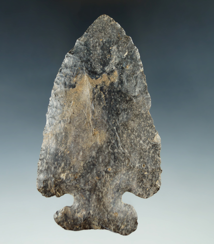 4 5/16" Archaic Thebes made from Coshocton Flint, found in Marion Co., Ohio.