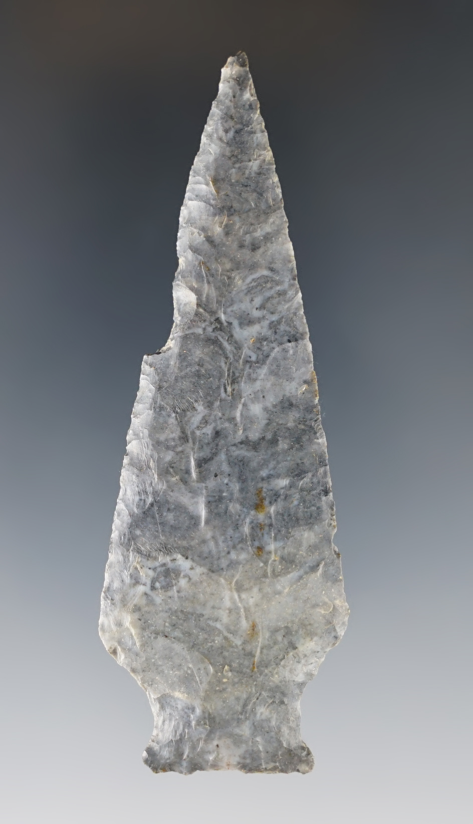 Classic style 3 3/8" Ashtabula found in Ohio. Ex. Mel Wilkens collection.