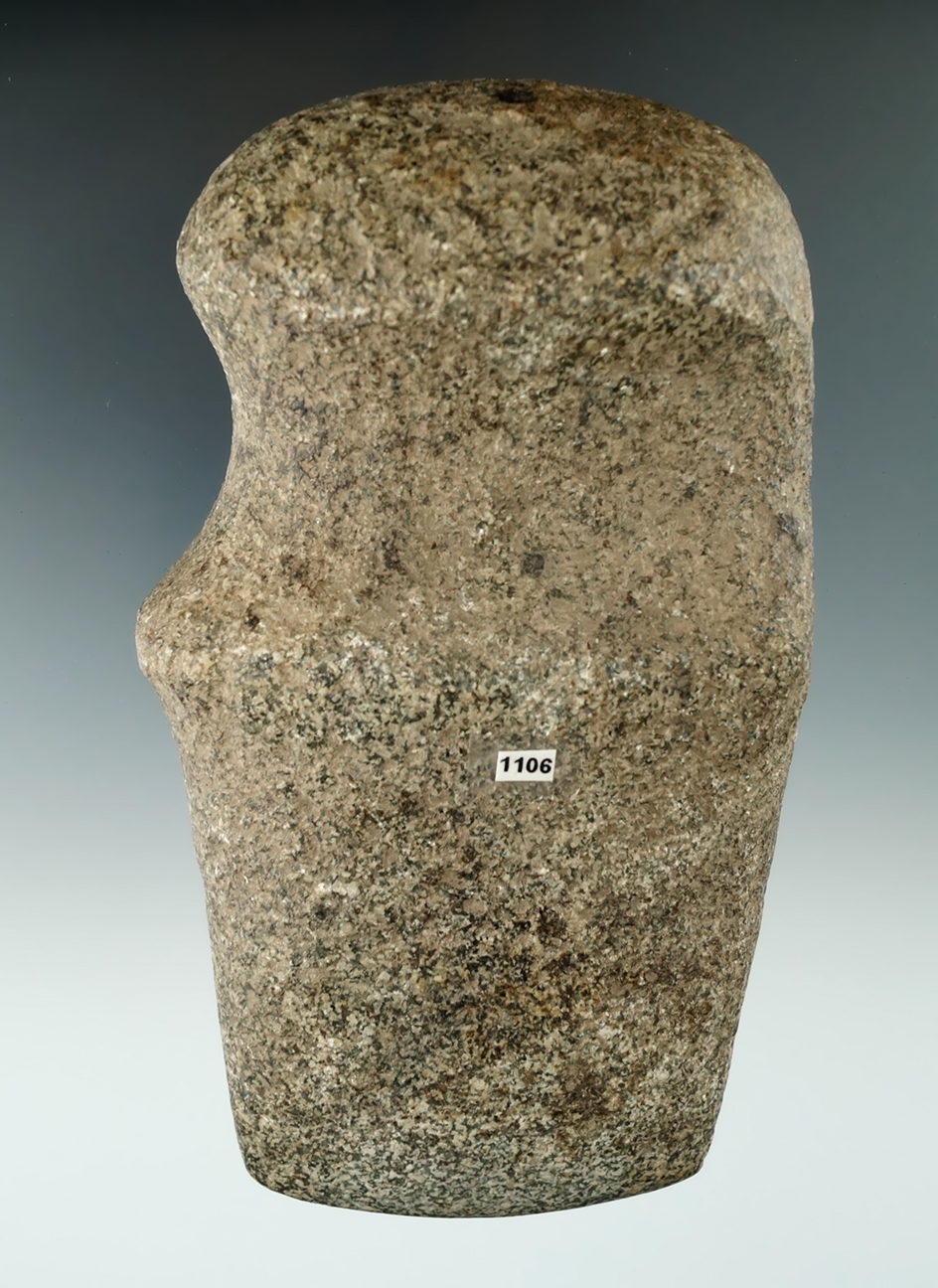 5 3/4" 3/4 Groove Axe found in Greene Co., Ohio, and made from Hardstone.