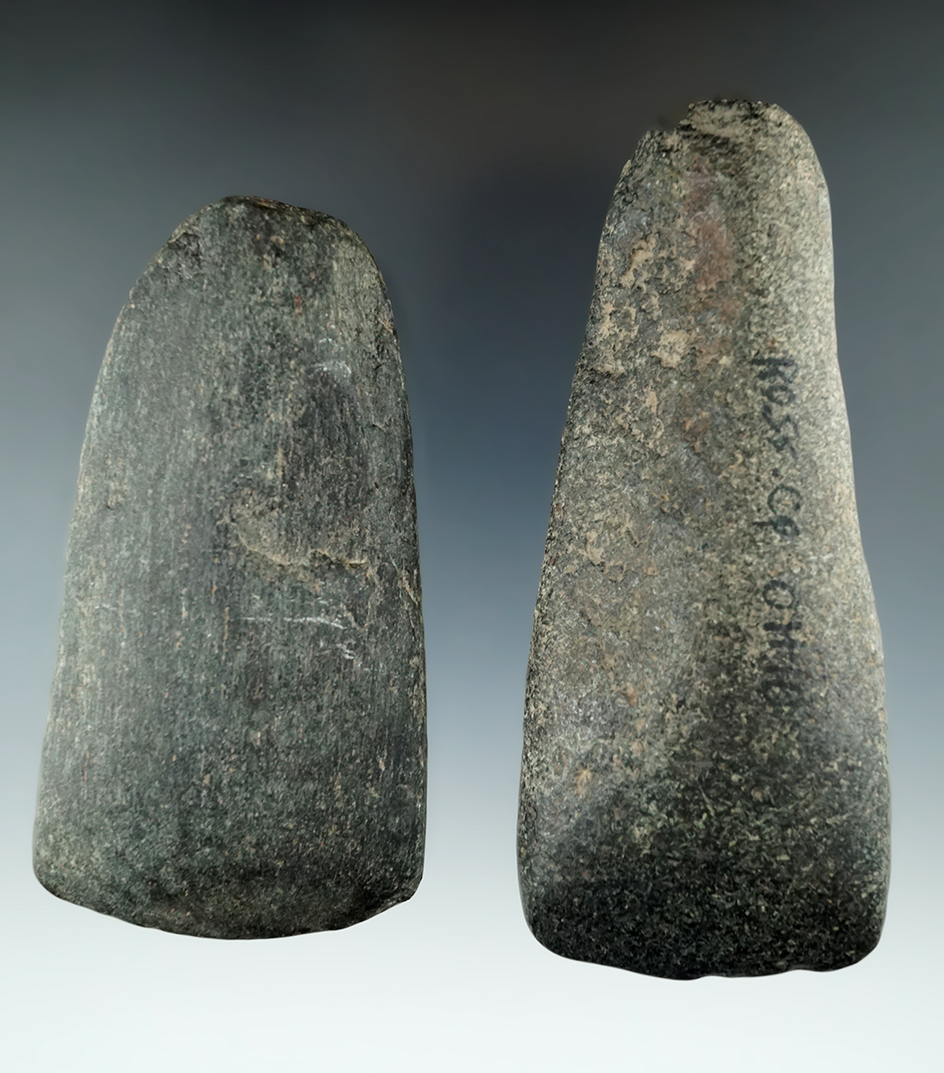 Pair of Ohio Stone Tools including a 4 1/2" Celt and a 4" Adze.