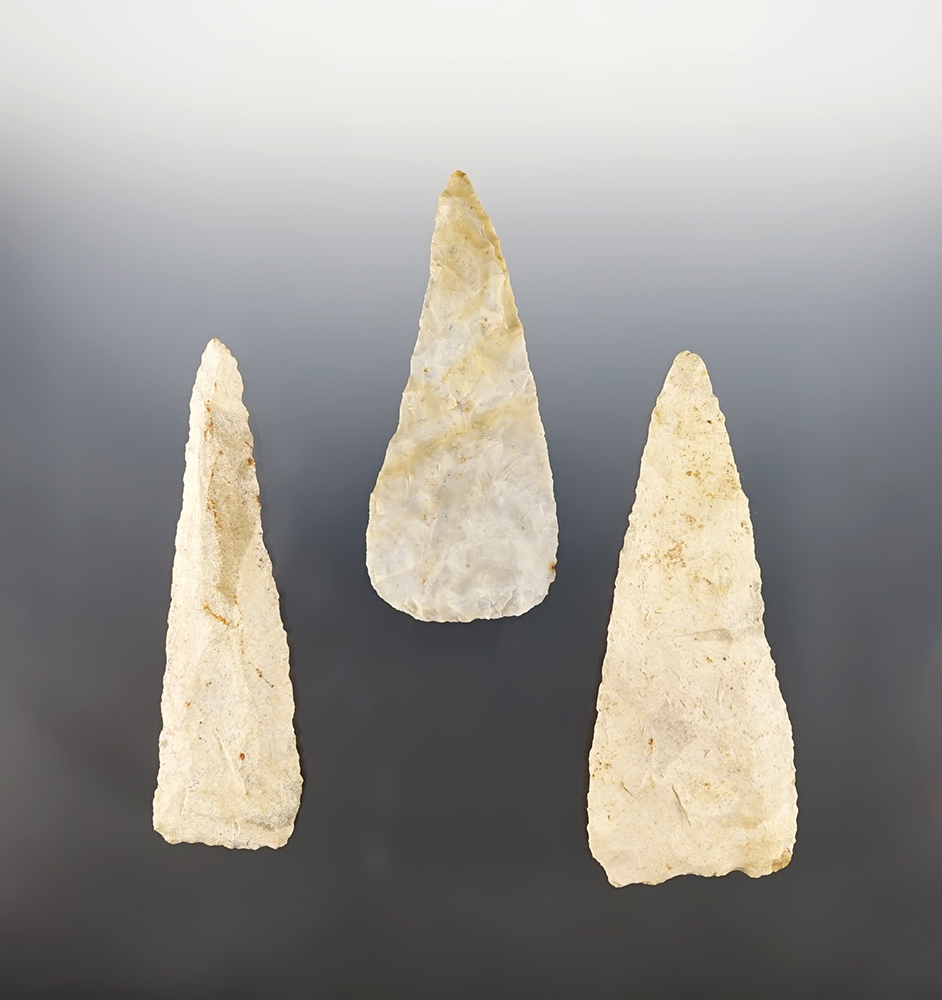 Set of 3 well made Ohio Blades. The largest is 4 1/16".