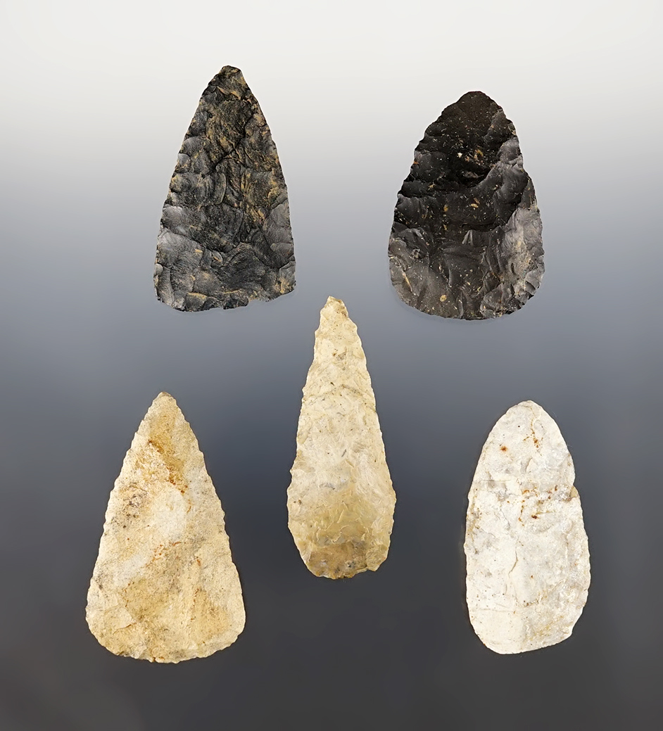 Set of 5 nice Ohio Blades in good condition. The largest is 2 5/16".