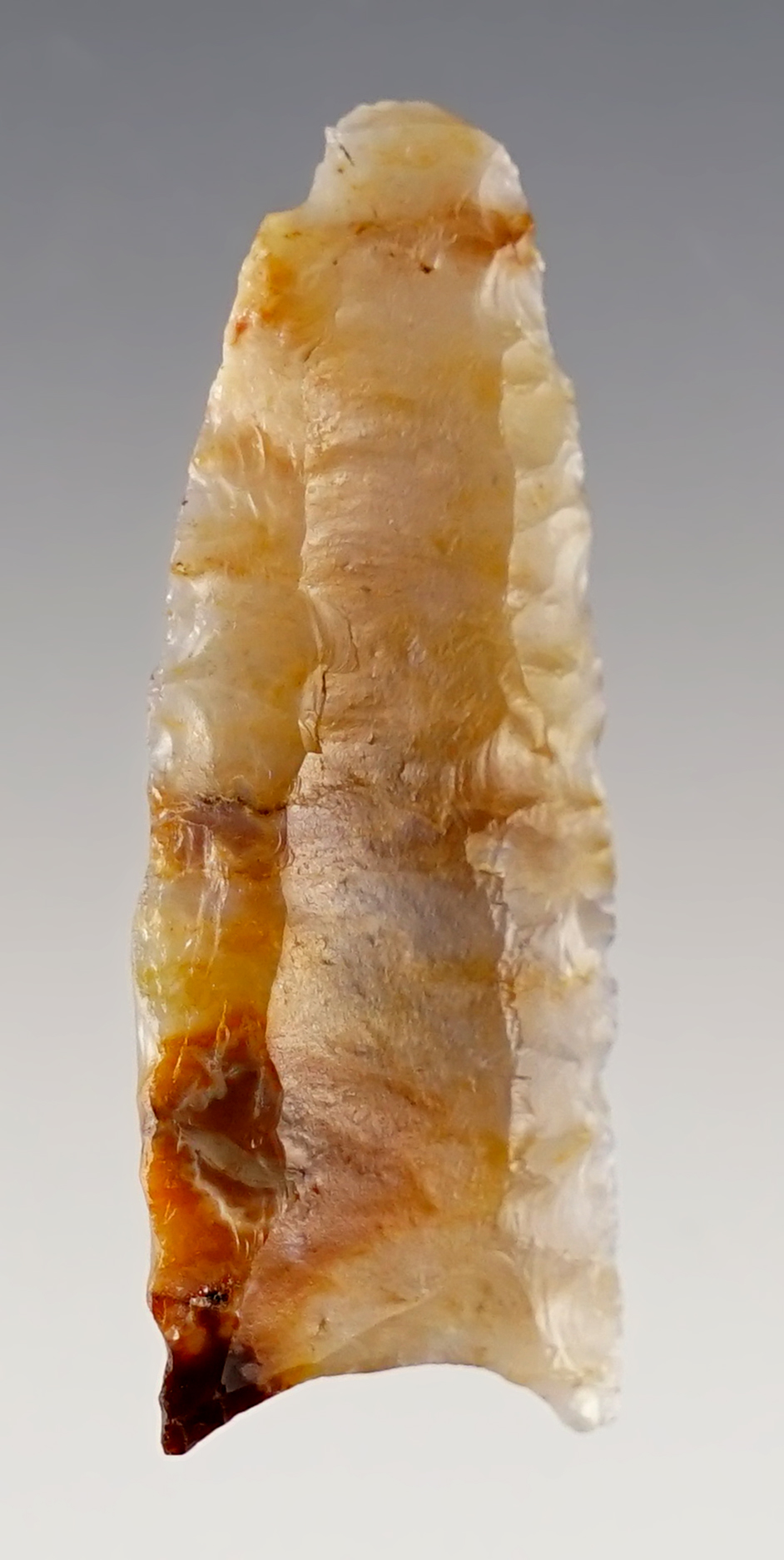 1 11/16" Folsom made from beautiful Agate. Fluted on both faces.