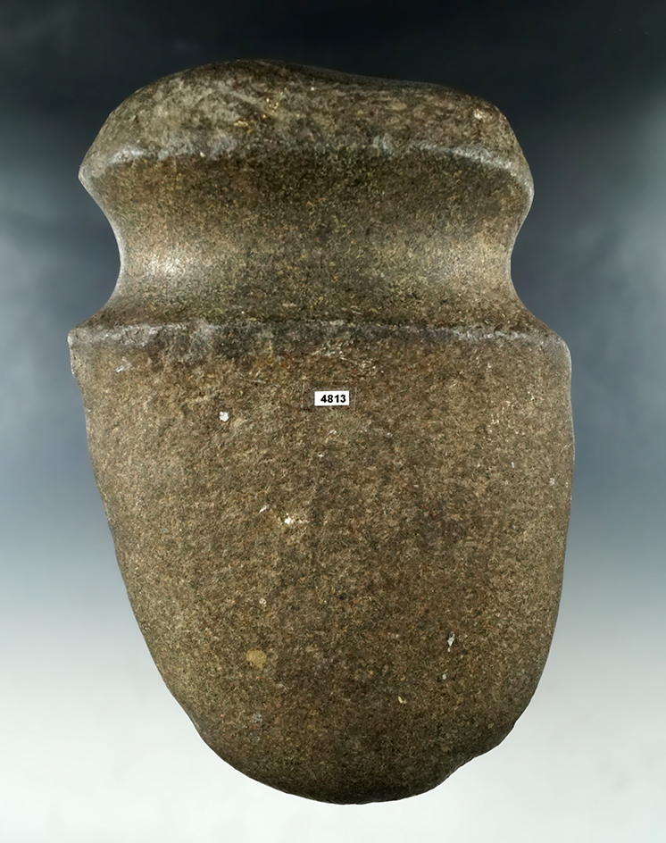 8 1/4" Hardstone Full Groove Axe found in Ohio.