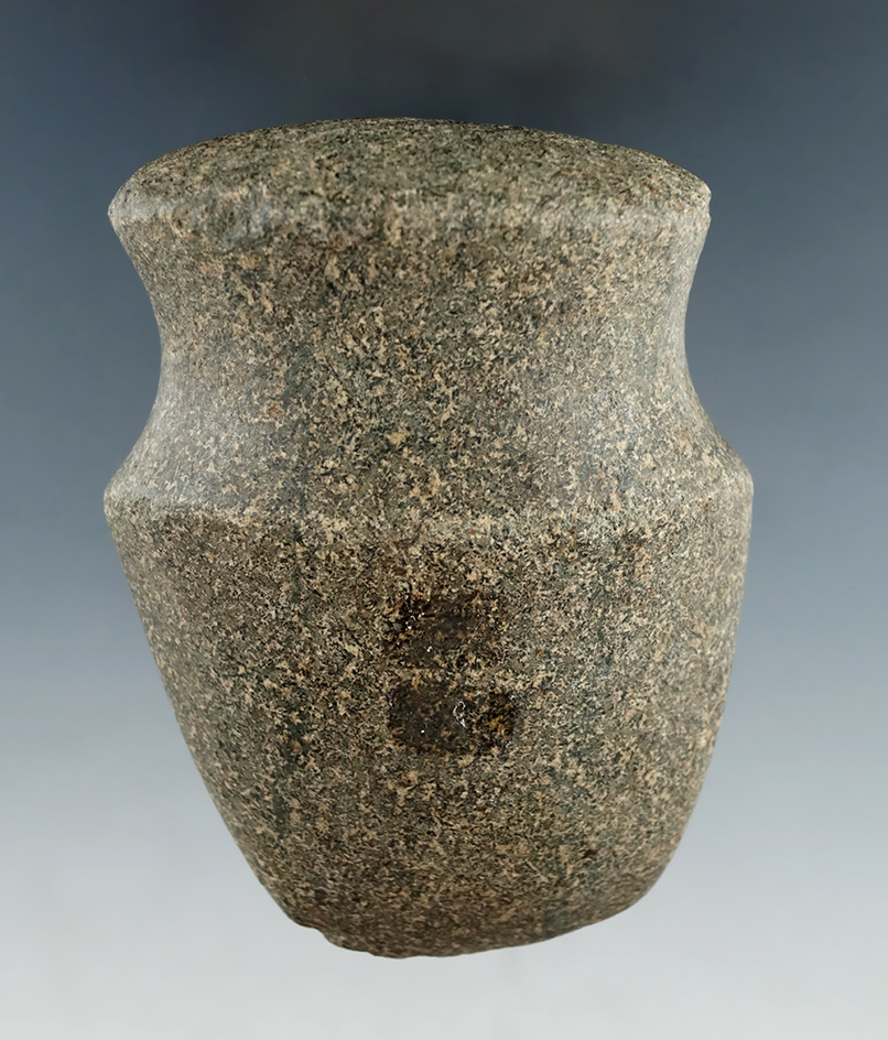 3 5/8" Full Groove Hardstone Axe found in Shelby Co., Ohio.  Ex. Benard Cotterman, Putterbaugh.