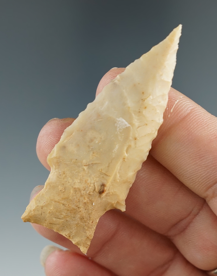 2 3/8" stemmed projectile point found in Texas.
