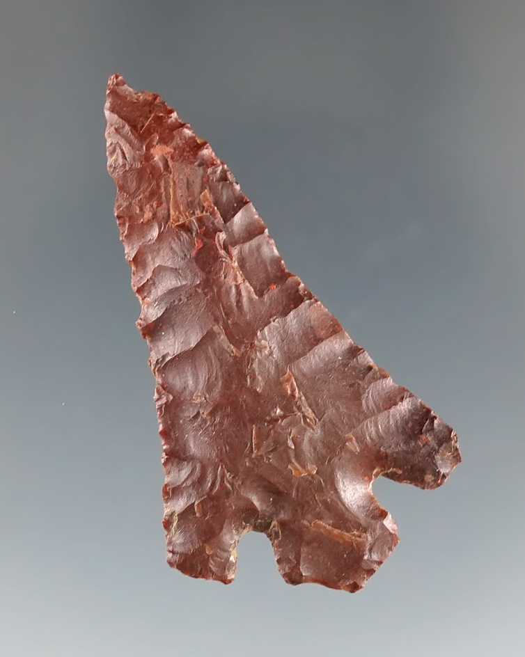 1 7/8" Quilomene Barfound near the Powell Site, Columbia River, Oregon. Bennett COA.