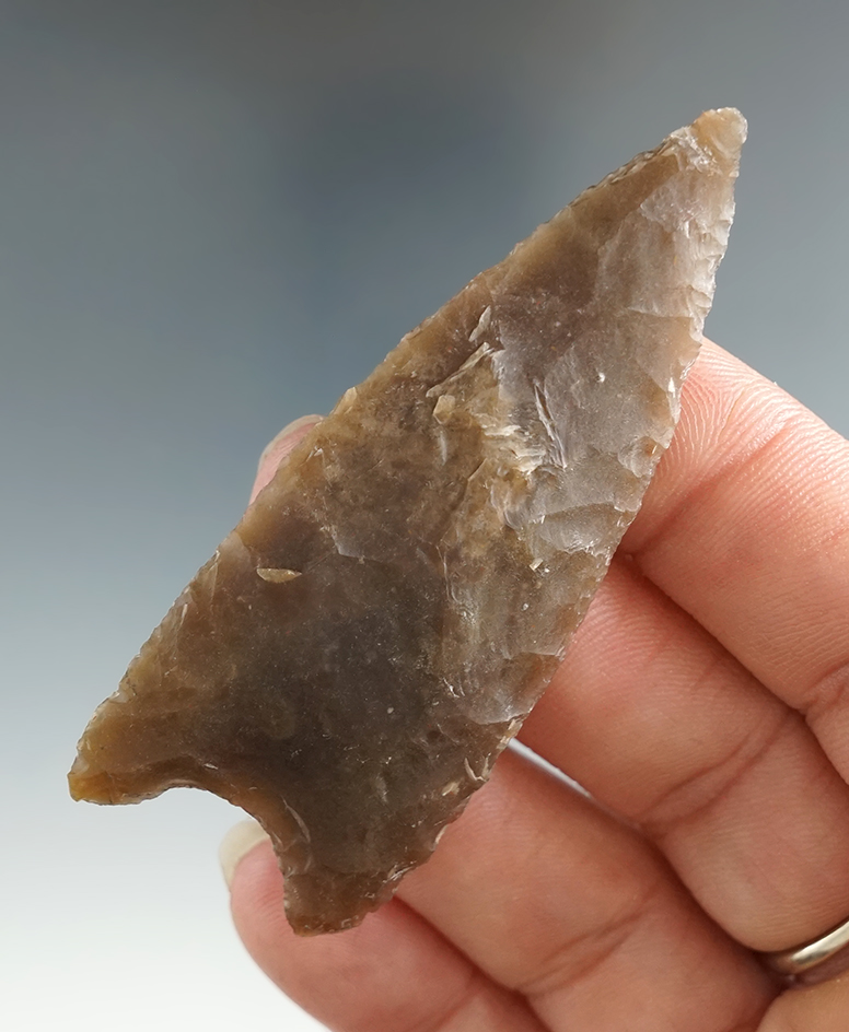 2 11/16" Kinney knife made from Edwards Plateau Chert, found in South Central Texas. 2 COAs.