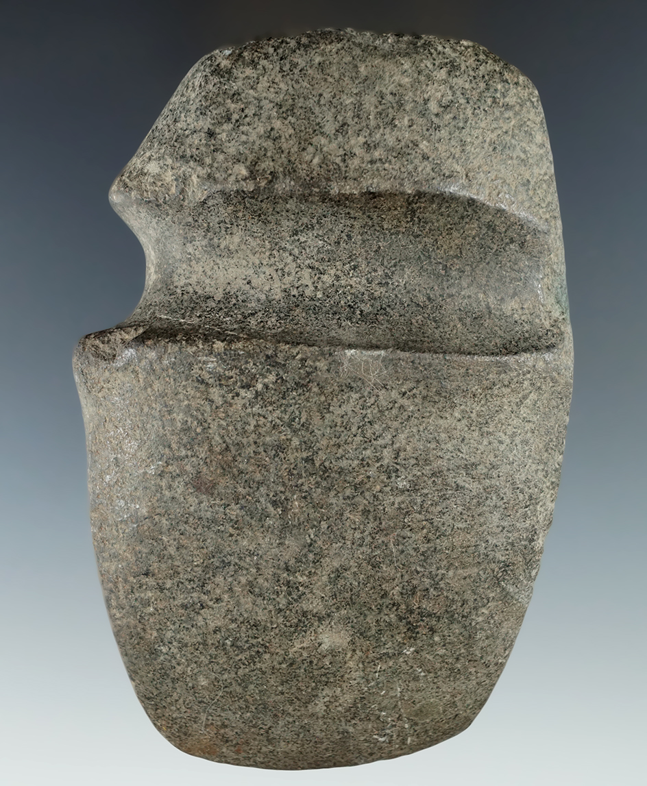 4 5/8" Long 3/4 grooved Hardstone Axe found in Ohio.